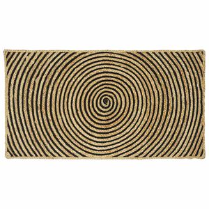 vidaXL Omr&aring;desmatta Svart 60 x 110 cm Jute