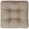 vidaXL Palldyna taupe 60x61,5x10 cm tyg