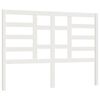 vidaXL S&auml;nggavel vit 146x4x104 cm massiv furu