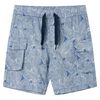 vidaXL Barnshorts med sn&ouml;re m&ouml;rkbl&aring; 104