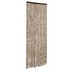 vidaXL Insektsgardin beige och brun 90x200 cm chenille