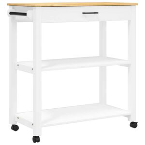 vidaXL K&ouml;ksvagn MONZA 84x40x88,5 cm massivt furu