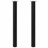 vidaXL Justerbara bordsben 2 st 710 mm-1100 mm svart