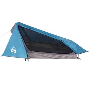 vidaXL Campingt&auml;lt tunnel 1 person bl&aring; vattent&auml;tt