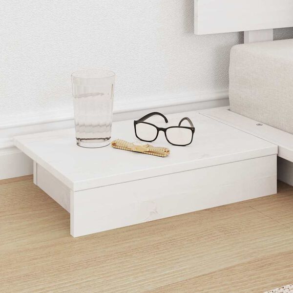 vidaXL S&auml;ngram Vit 90 x 190 cm tr&auml;