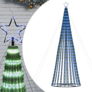 vidaXL LED julgran 688 LED bl&aring; 300 cm