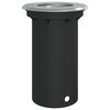 vidaXL Marklampa f&ouml;r utomhusbruk rund svart 10,5x10,5cm aluminium
