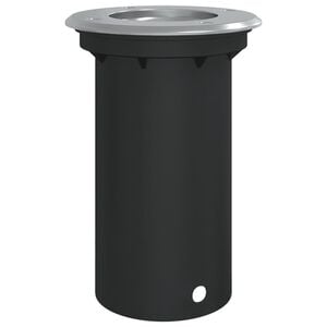 vidaXL Marklampa f&ouml;r utomhusbruk rund svart 10,5x10,5cm aluminium