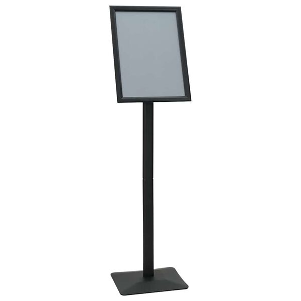 vidaXL Pedestal affischställ Svart a3 Aluminium och PVC