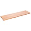 vidaXL Bordsskiva ljusbrun 100x30x2 cm behandlad massiv ek