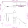 vidaXL Lekplats impregnerad furu