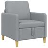 vidaXL Soffa med f&ouml;rvaring Ljusgr&aring; 72 x 78 x 87 cm Polyester