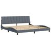 vidaXL Bed Frame without Mattress "Hanko" Dark Grey 200x200 cm Velvet