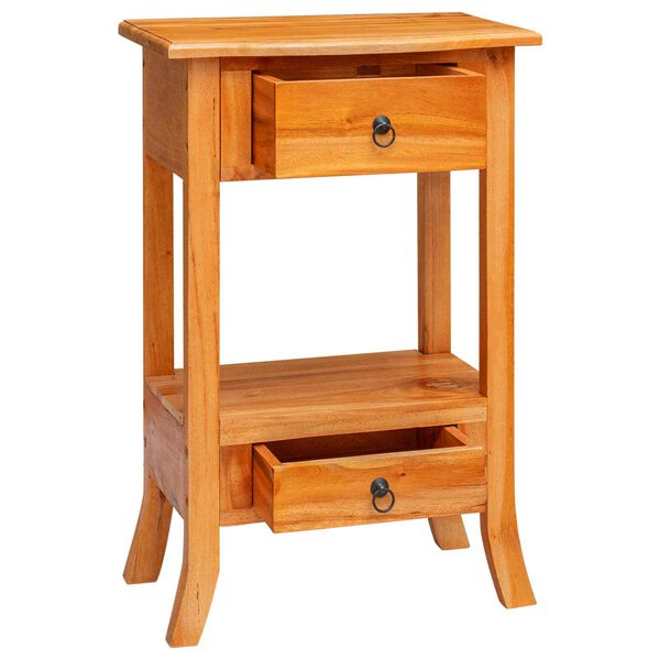 vidaXL Konsolbord Naturf&auml;rg 50,5 x 30 x 75,5 cm Massivt mahognytr&auml;