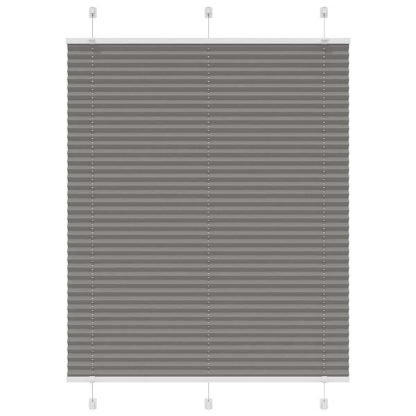 vidaXL Plisserad persienn antracit 105x150 cm tyg bredd 104,4 cm