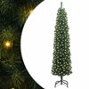 vidaXL Konstgjord julgran Gr&ouml;n 210 cm PVC och st&aring;l och plast