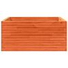 vidaXL Odlingsl&aring;da vaxbrun 100x100x46 cm massiv furu