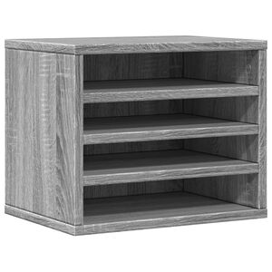 vidaXL Skrivbordshyllor gr&aring; sonoma 36x26x29,5 cm konstruerat tr&auml;