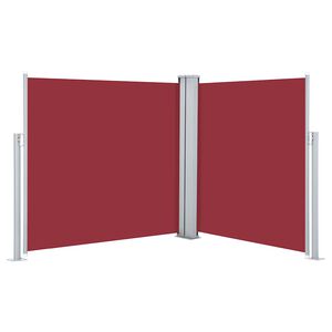 vidaXL Inf&auml;llbar sidomarkis r&ouml;d 100x600 cm