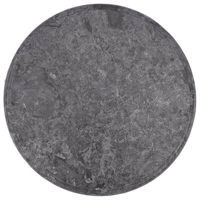 vidaXL Bordsskiva grå Ø50x2,5 cm marmor