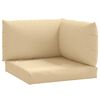 vidaXL Palldynor 3 st melerad beige tyg