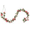 vidaXL Julkransar med blommor 6 st rosa 250 cm