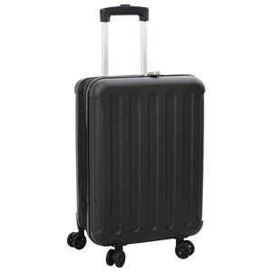 vidaXL Resv&auml;ska med l&aring;s Svart 43 x 27 x 66 cm ABS Plast