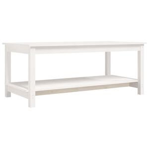 vidaXL Soffbord vit 110x55x45 cm massiv furu