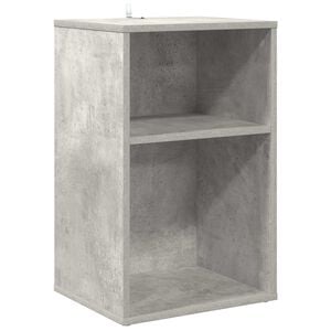 vidaXL Skivsk&aring;p Betonggr&aring; 38 x 33 x 61 cm Konstruerat tr&auml;