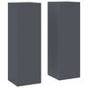 vidaXL V&auml;xtst&auml;ll 2 st Antracit 24 x 24 x 75 cm Kallvalsat st&aring;l