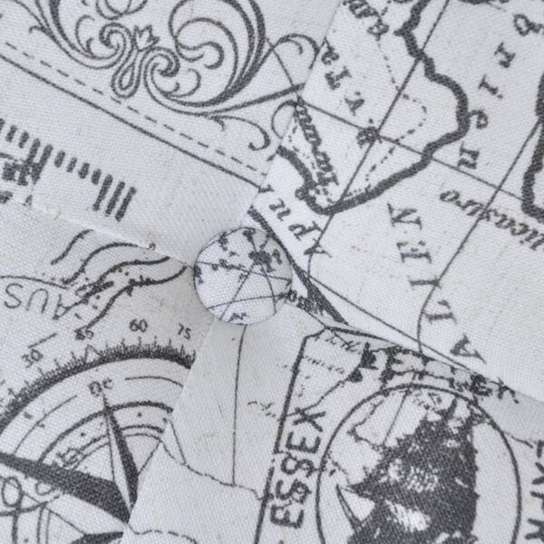 M&ouml;nstrad rund pall ottoman 81 cm