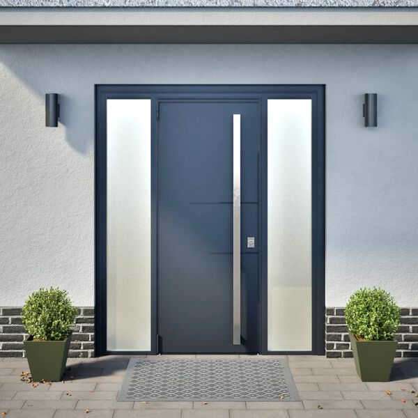 vidaXL Tr&auml;dg&aring;rdskrukor 2 st olivgr&ouml;n 30x30x30 cm st&aring;l