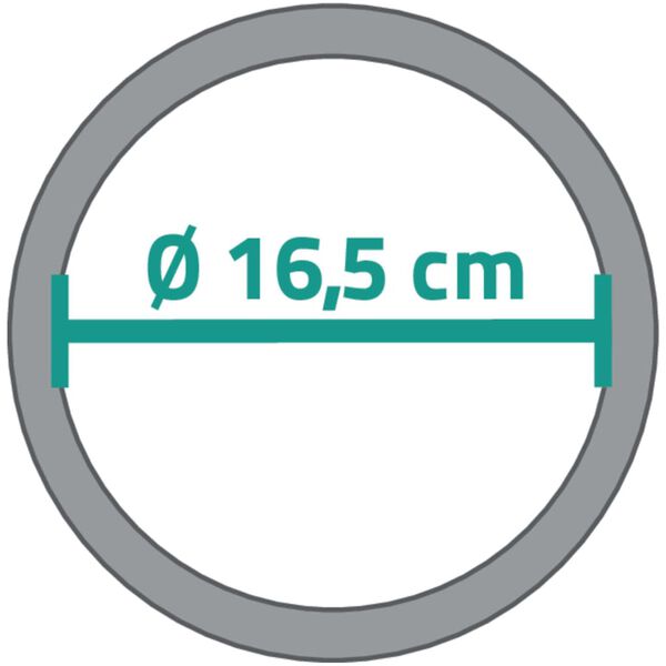 RIDDER V&auml;ggmonterad sminkspegel Jannin 16,5 cm