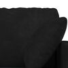 vidaXL Soffa 2 pcs Svart 138 x 78 x 80 cm Sammet