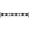vidaXL Staket med stolpar 3 st WPC 614x80 cm