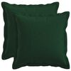 vidaXL Kudd&ouml;verdrag 2 st HOUTEN M&ouml;rkgr&ouml;n 35 x 35 cm Faux Linne