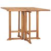 vidaXL Hopf&auml;llbart tr&auml;dg&aring;rdsbord 90x90x75 cm massiv teak