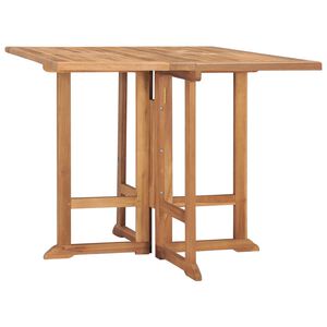 vidaXL Hopf&auml;llbart tr&auml;dg&aring;rdsbord 90x90x75 cm massiv teak