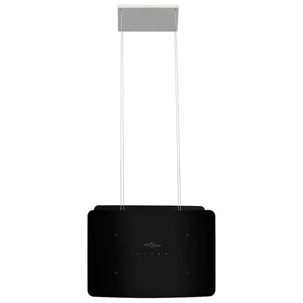 vidaXL Hängande köksfläkt touchsensor LCD härdat glas