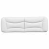 vidaXL Headboard Cushion "Hvar" White 152 cm Faux Leather