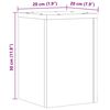 vidaXL V&auml;xtst&auml;ll 2 st ek 20x20x30 cm konstruerat tr&auml;