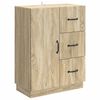 vidaXL Sideboard med l&aring;da Sonoma-ek 66 x 34,5 x 87 cm Konstruerat tr&auml;