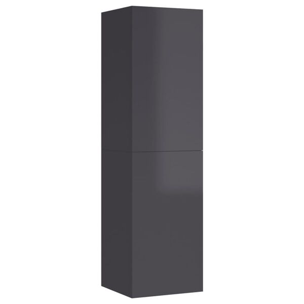 vidaXL TV-sk&aring;p 2 st gr&aring; h&ouml;gglans 30,5x30x110 cm konstruerat tr&auml;