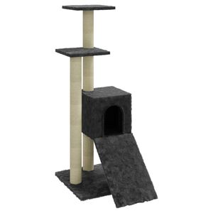 vidaXL Kl&ouml;str&auml;d med kl&ouml;spelare i sisal m&ouml;rkgr&aring; 92 cm