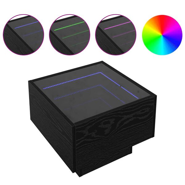 vidaXL Kaffeebord Svart ek 40 x 40 x 30 cm Konstruerat tr&auml;