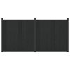 vidaXL St&auml;ngselpanel 2 pcs WPC och aluminium Svart
