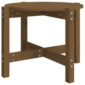 vidaXL Soffbord honungsbrun &Oslash; 62,5x45 cm massiv furu