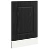 vidaXL Diskmaskin panel Kalmar Svart Ek 45 x 1,5 x 57 cm