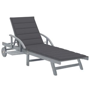 vidaXL Sols&auml;ng med dyna massivt akaciatr&auml;