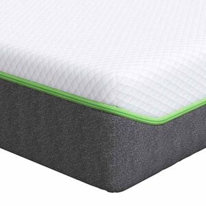 vidaXL Madrass Medium mjuk 80 x 160 cm Vitt och Gr&aring;tt